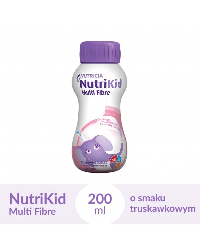 NutriKid Multi Fibre o smaku truskawkowym płyn 200 ml