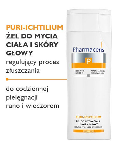 Pharmaceris P Puri-Ichtilium żel do mycia ciała i skóry głowy regulujący proces złuszczania 250 ml