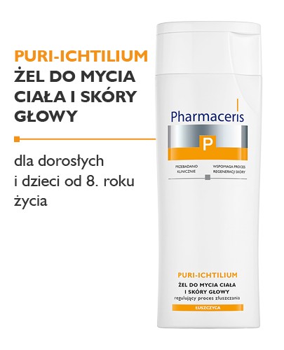 Pharmaceris P Puri-Ichtilium żel do mycia ciała i skóry głowy regulujący proces złuszczania 250 ml