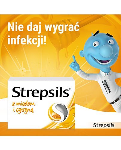 Strepsils z miodem i cytryną 24 pastylki twarde