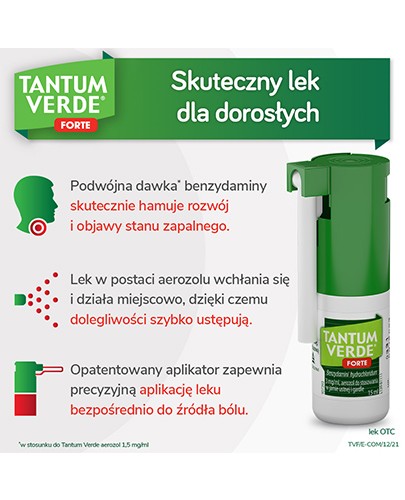 Tantum Verde Forte 3 mg/ml aerozol 15 ml