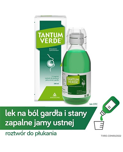 Tantum Verde 1,5 mg/ml roztwór do płukania jamy ustnej 240 ml