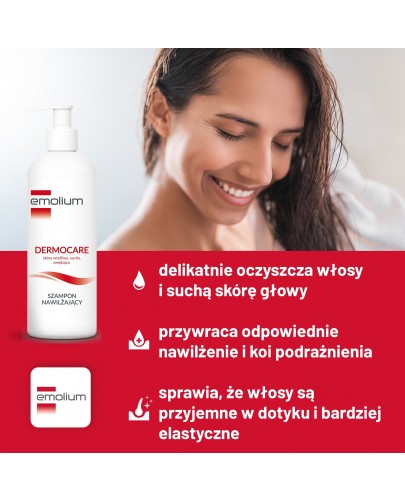 Emolium Dermocare szampon nawilżający 400 ml [NOWA FORMUŁA]