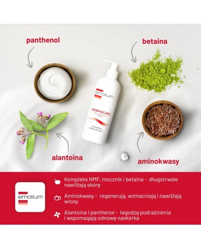 Emolium Dermocare szampon nawilżający 400 ml [NOWA FORMUŁA]