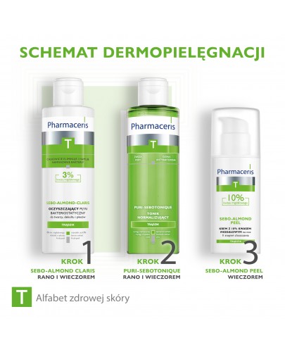 Pharmaceris T Sebo-Almond Peel krem z 10% kwasem migdałowym na noc 2 stopień złuszczania 50 ml [Kup 2 produkty z linii Pharmaceris T = Płyn micelarny Pharmaceris T 200 ml]