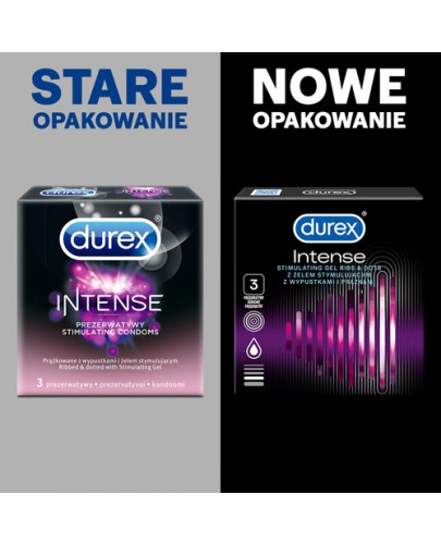 Durex Intense prezerwatywy 3 sztuki