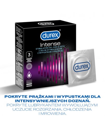Durex Intense prezerwatywy 3 sztuki