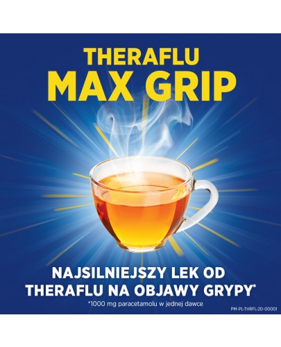 Theraflu Max Grip saszetki na objawy grypy i przeziębienia 10 saszetek