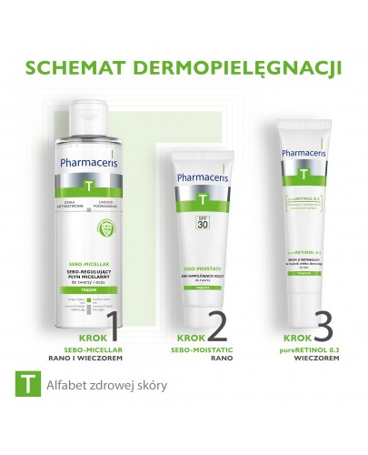 Pharmaceris T pureRetinol 0,3 krem z retinolem na trądzik wieku dorosłego na noc 40 ml [Kup 2 produkty z linii Pharmaceris T = Płyn micelarny Pharmaceris T 200 ml]