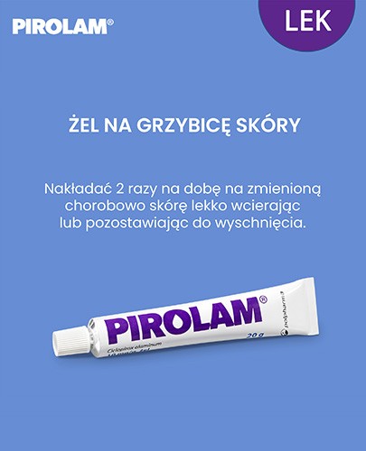 Pirolam 10 mg/g żel przeciwgrzybiczy na skórę 20 g