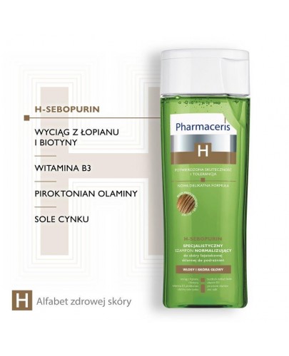 Pharmaceris H Sebopurin szampon normalizujący do skóry łojotokowej 250 ml