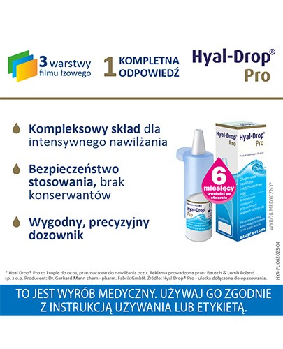 Hyal-Drop Pro krople do oczu 10 ml