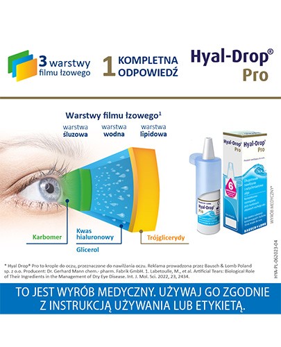 Hyal-Drop Pro krople do oczu 10 ml