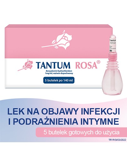 Tantum Rosa 1 mg/ml roztwór dopochwowy 5 x 140 ml