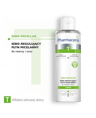 Pharmaceris T Sebo-Micellar płyn micelarny antybakteryjny 200 ml [Kup 2 produkty z linii Pharmaceris T = Płyn micelarny Pharmaceris T 200 ml]