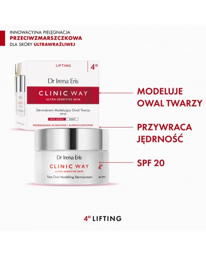 Dr Irena Eris Clinic Way 4° Dermokrem modelujący owal twarzy na dzień 50 ml