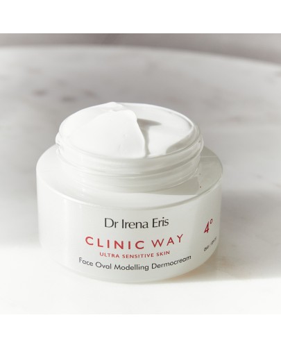 Dr Irena Eris Clinic Way 4° Dermokrem modelujący owal twarzy na dzień 50 ml [Kup 2 produkty Clinic Way = Ultralekki puder Dr Irena Eris 10 g]