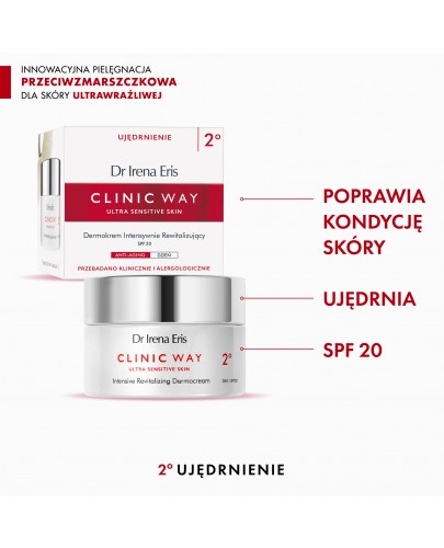 Dr Irena Eris Clinic Way 2° Dermokrem intensywnie rewitalizujący na dzień 50 ml + Clinic Way dermokapsułki rewitalizujące 5 sztuk