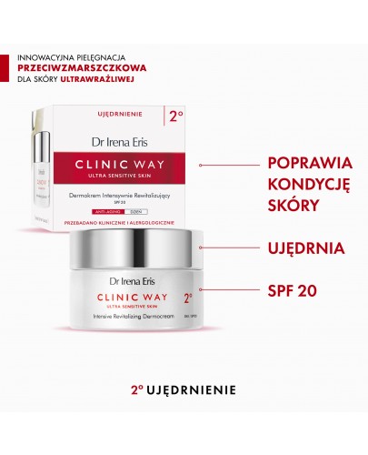 Dr Irena Eris Clinic Way 2° Dermokrem intensywnie rewitalizujący na dzień 50 ml [Kup 2 produkty z linii Clinic Way = Puder Matt & Blur]