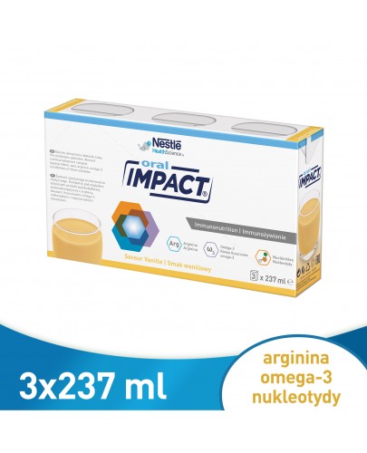 Impact Oral preparat odżywczy w płynie smak waniliowy 3x 237 ml