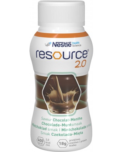 Resource 2.0 preparat odżywczy w płynie smak czekolada mięta 4x 200 ml [Data ważności 12-01-2023] [Krótka data - 2023-01-12]