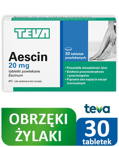 Aescin 20mg 30 tabletek