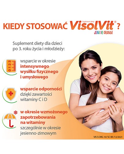 Visolvit Junior Orange proszek o smaku pomarańczowym 10 saszetek