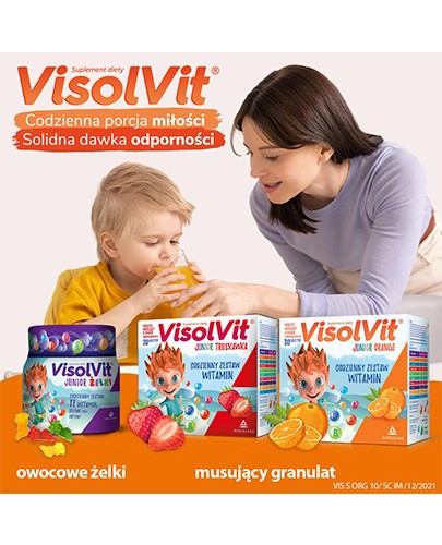 Visolvit Junior Orange proszek o smaku pomarańczowym 10 saszetek