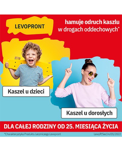 Levopront 60 mg/10 ml syrop na kaszel 120 ml