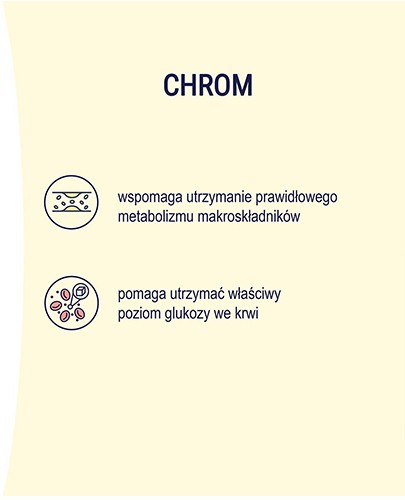 Naturell Chrom organiczny 0,2mg + witamina B3 16mg 60 tabletek