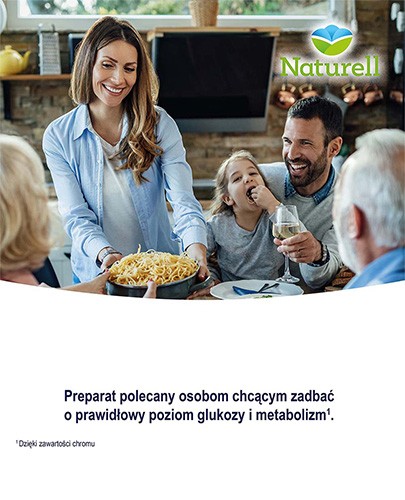 Naturell Chrom organiczny 0,2mg + witamina B3 16mg 60 tabletek