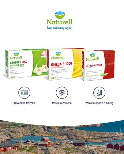 Naturell Chrom organiczny 0,2mg + witamina B3 16mg 60 tabletek