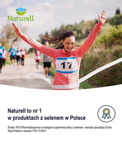 Naturell Selen organiczny 0,05mg + witamina E 12mg 60 tabletek