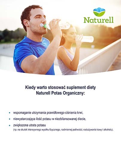 Naturell Potas organiczny 80mg 100 tabletek