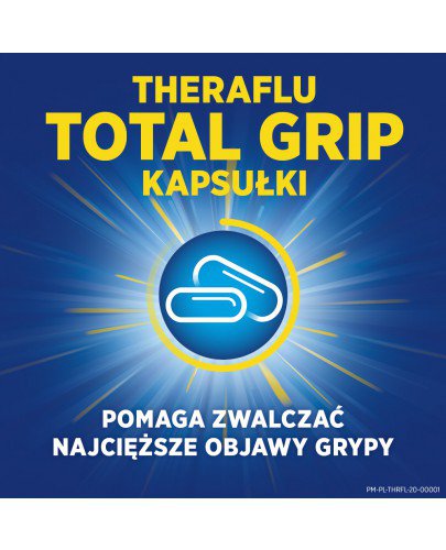 Theraflu Total Grip (500 mg + 6,1 mg + 100 mg) 16 kapsułek