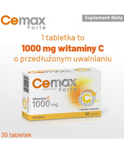 CeMax Forte witamina C 1000mg 30 tabletek