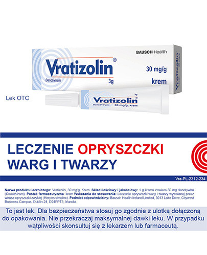 Vratizolin 3% krem 3 g