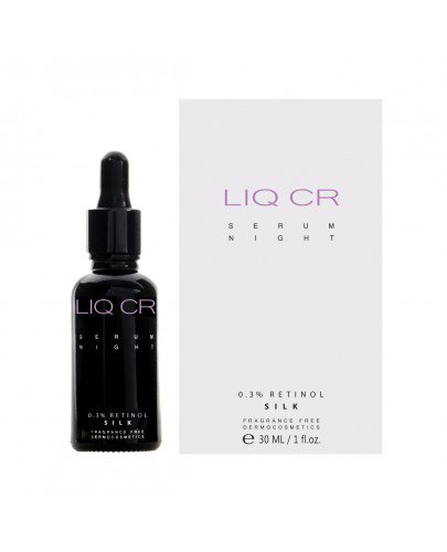 LIQ CR Serum Night 0,3% Retinol Silk lekkie serum rozświetlające z witaminą E 30 ml