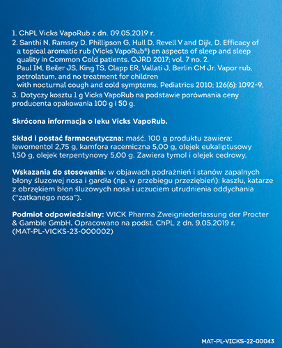 Vicks VapoRub maść do aromaterapii 50 g