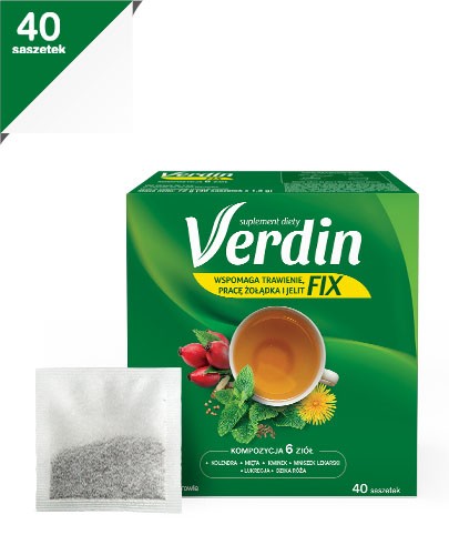 Verdin fix mieszanka 6 ziół 40 saszetek