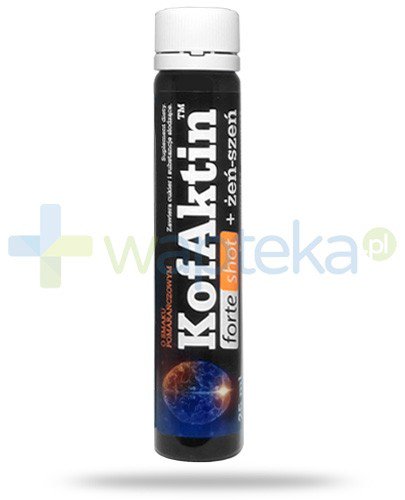 Olimp KofAktin Forte Shot + żeń-szeń Koncentracja i energia ampułka 25 ml 