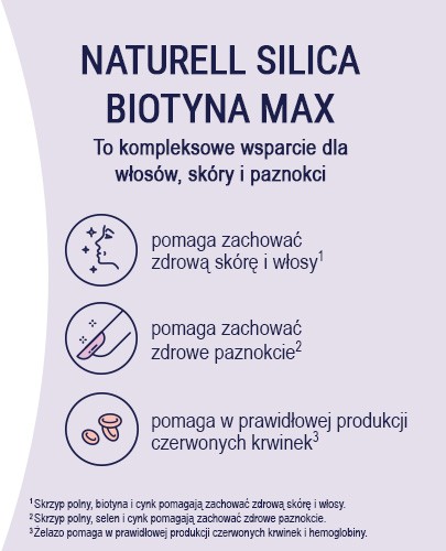 Naturell Silica Biotyna Max 60 tabletek