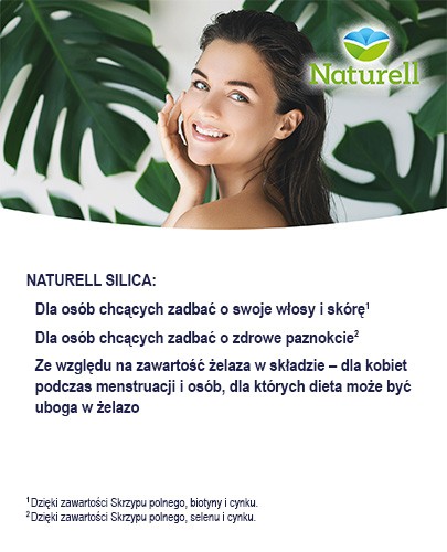 Naturell Silica Biotyna Max 60 tabletek