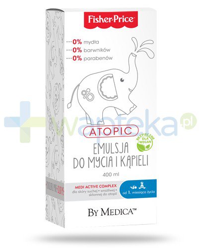 Fisher Price Atopic emulsja do mycia i kąpieli 400 ml 