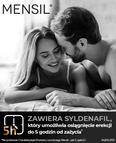 Mensil 25mg (Sildenafil) lek na erekcję 4 tabletki do żucia