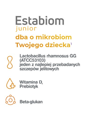 Estabiom Junior dla dzieci powyżej 3 lat 20 kapsułek