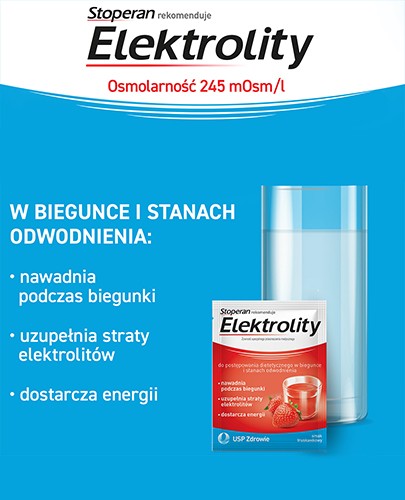 Stoperan Elektrolity smak truskawkowy 7 saszetek