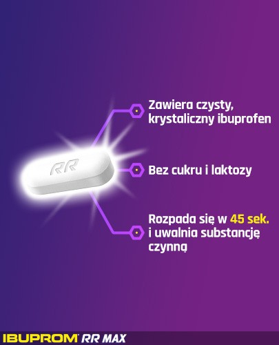Ibuprom RR Max 400mg 48 tabletek