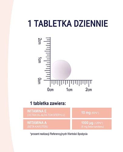 Naturell Beta-Karoten 0,1mg + 10mg witamina E 60 tabletek