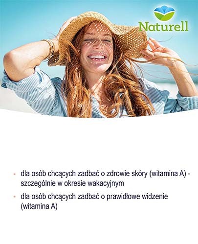 Naturell Beta-Karoten 0,1mg + 10mg witamina E 60 tabletek